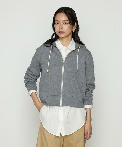 COMME CA PLATINUM / コムサ・プラチナ パーカー | スーピマ80/2 4段裏毛パーカー | 詳細4