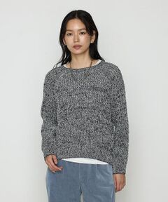 COMME CA PLATINUM / コムサ・プラチナ ニット・セーター | 和紙混杢ニット プルオーバー