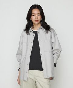 COMME CA PLATINUM / コムサ・プラチナ シャツ・ブラウス | カラーデニム オーバーシャツ