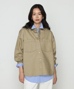 COMME CA PLATINUM / コムサ・プラチナ シャツ・ブラウス | カラーデニム オーバーシャツ