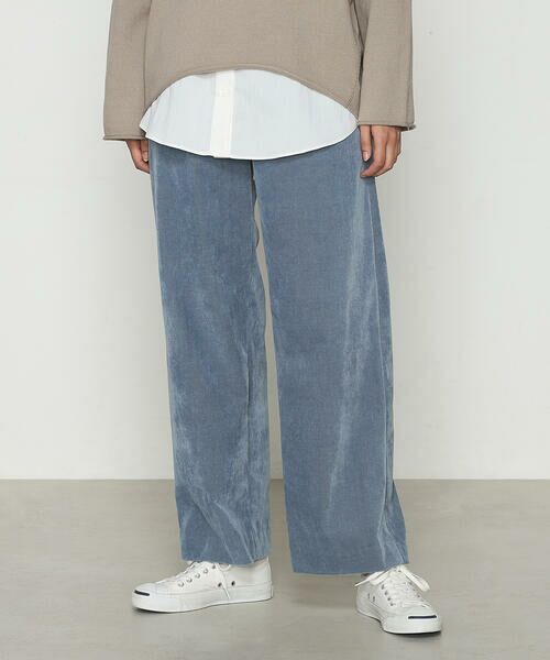 COMME CA PLATINUM/コムサ・プラチナ コーデュロイパンツ 23:サックス 11号 COMME CA PLATINUM/コムサ・プラチナ コーデュロイパンツ 23:サックス 11号