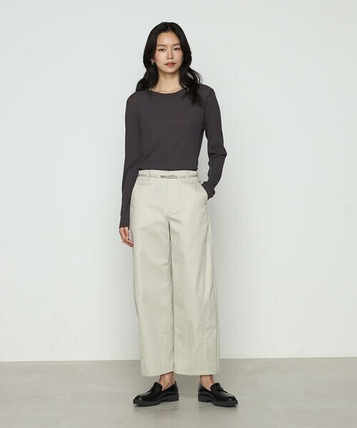 COMME CA PLATINUM / コムサ・プラチナ チノ・ワークパンツ | ポリエステル/コットン20sツイル チノパンツ | 詳細3