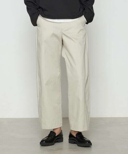 COMME CA PLATINUM / コムサ・プラチナ チノ・ワークパンツ | ポリエステル/コットン20sツイル チノパンツ | 詳細6