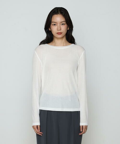 COMME CA PLATINUM / コムサ・プラチナ カットソー | さらさらコットンKONAYUKIテレコ プルオーバー | 詳細4