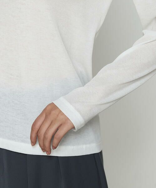 COMME CA PLATINUM / コムサ・プラチナ カットソー | さらさらコットンKONAYUKIテレコ プルオーバー | 詳細8