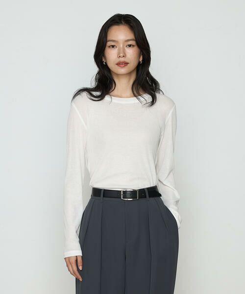 COMME CA PLATINUM / コムサ・プラチナ カットソー | さらさらコットンKONAYUKIテレコ プルオーバー | 詳細3