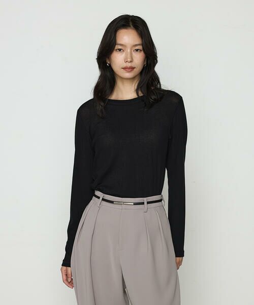 COMME CA PLATINUM / コムサ・プラチナ カットソー | さらさらコットンKONAYUKIテレコ プルオーバー | 詳細11