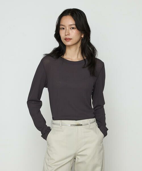 COMME CA PLATINUM / コムサ・プラチナ カットソー | さらさらコットンKONAYUKIテレコ プルオーバー | 詳細16