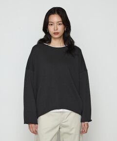 COMME CA PLATINUM / コムサ・プラチナ ニット・セーター | 綿／ポリエステル天竺編 ニットプルオーバー