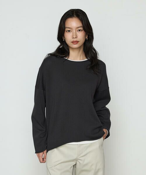 COMME CA PLATINUM / コムサ・プラチナ ニット・セーター | 綿／ポリエステル天竺編 ニットプルオーバー | 詳細5