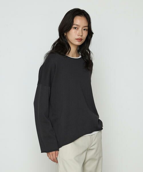 COMME CA PLATINUM / コムサ・プラチナ ニット・セーター | 綿／ポリエステル天竺編 ニットプルオーバー | 詳細6