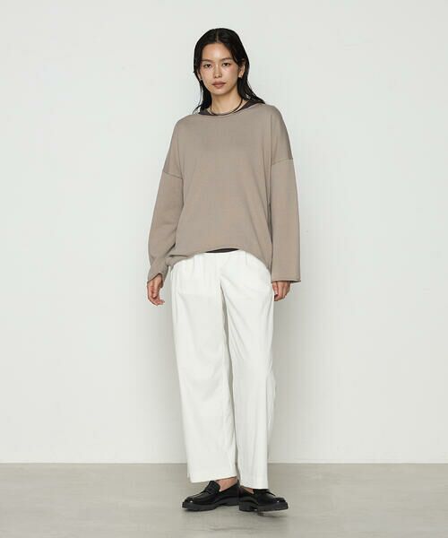 COMME CA PLATINUM / コムサ・プラチナ ニット・セーター | 綿／ポリエステル天竺編 ニットプルオーバー | 詳細11