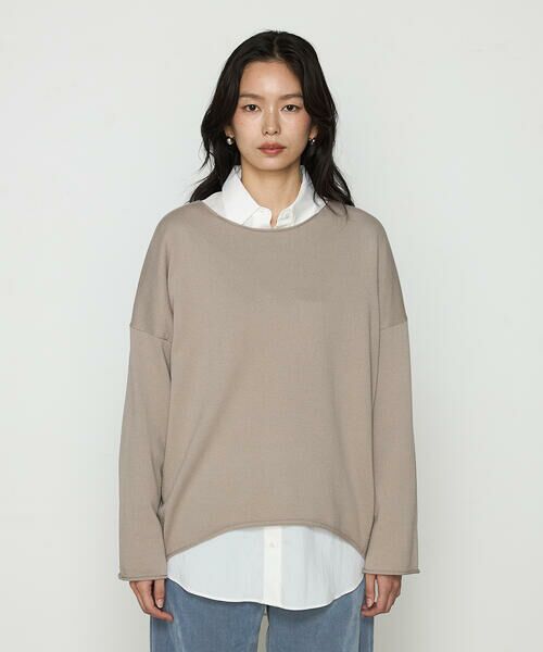 COMME CA PLATINUM / コムサ・プラチナ ニット・セーター | 綿／ポリエステル天竺編 ニットプルオーバー | 詳細15