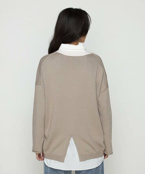 COMME CA PLATINUM / コムサ・プラチナ ニット・セーター | 綿／ポリエステル天竺編 ニットプルオーバー | 詳細17