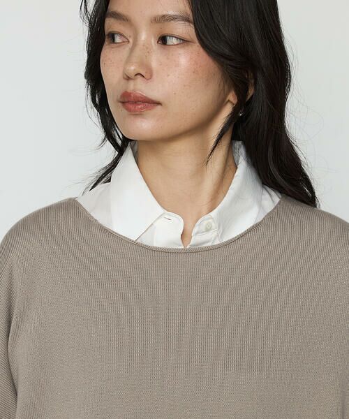 COMME CA PLATINUM / コムサ・プラチナ ニット・セーター | 綿／ポリエステル天竺編 ニットプルオーバー | 詳細18