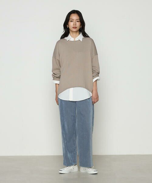 COMME CA PLATINUM / コムサ・プラチナ ニット・セーター | 綿／ポリエステル天竺編 ニットプルオーバー | 詳細8