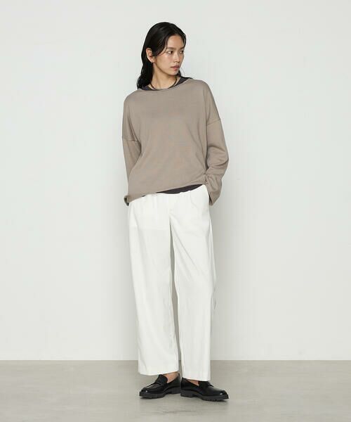 COMME CA PLATINUM / コムサ・プラチナ ニット・セーター | 綿／ポリエステル天竺編 ニットプルオーバー | 詳細10