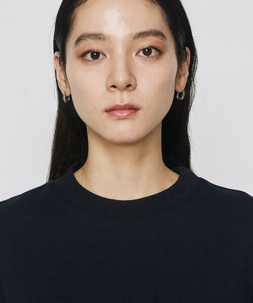 COMME CA PLATINUM / コムサ・プラチナ シャツ・ブラウス | バックサテン梨地 ニットドッキングブラウス | 詳細8