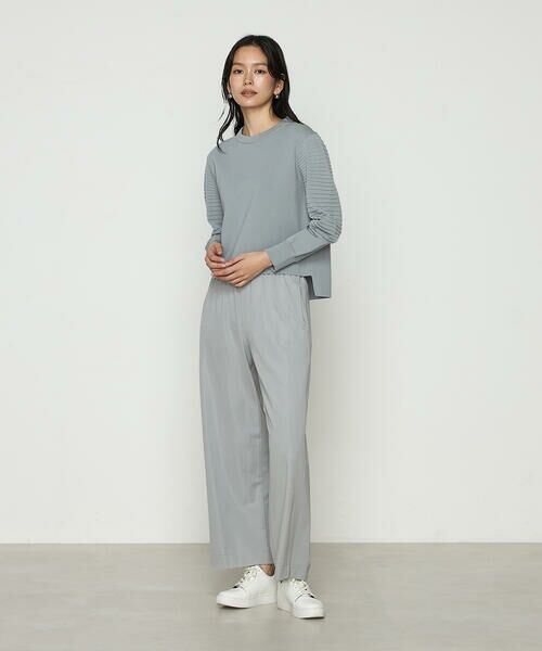 COMME CA PLATINUM / コムサ・プラチナ ニット・セーター | ブライトストレッチヤーン ミラノリブバナナスリーブセーター | 詳細1