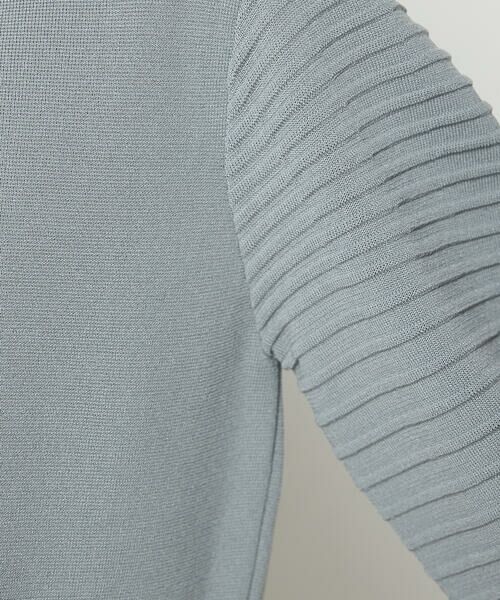 COMME CA PLATINUM / コムサ・プラチナ ニット・セーター | ブライトストレッチヤーン ミラノリブバナナスリーブセーター | 詳細4