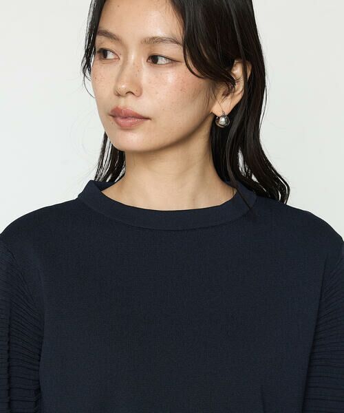 COMME CA PLATINUM / コムサ・プラチナ ニット・セーター | ブライトストレッチヤーン ミラノリブバナナスリーブセーター | 詳細11