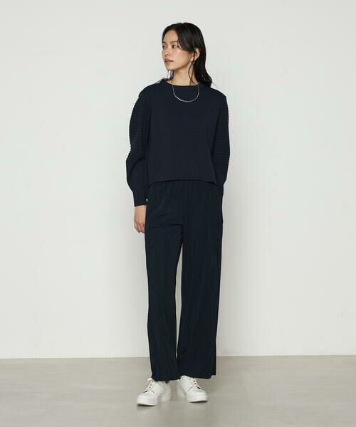 COMME CA PLATINUM / コムサ・プラチナ ニット・セーター | ブライトストレッチヤーン ミラノリブバナナスリーブセーター | 詳細6