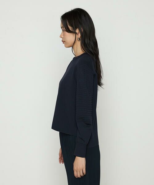 COMME CA PLATINUM / コムサ・プラチナ ニット・セーター | ブライトストレッチヤーン ミラノリブバナナスリーブセーター | 詳細9