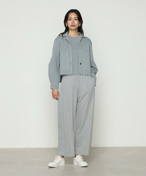 COMME CA PLATINUM / コムサ・プラチナ その他アウター | ブライトストレッチヤーン ミラノリブシャツジャケット | 詳細1