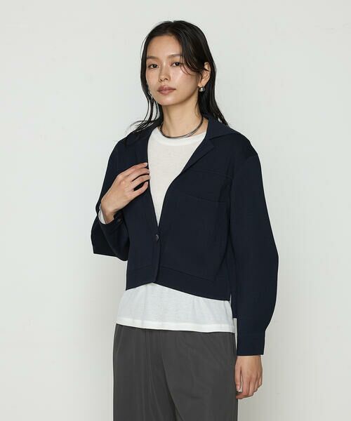 COMME CA PLATINUM / コムサ・プラチナ その他アウター | ブライトストレッチヤーン ミラノリブシャツジャケット | 詳細11