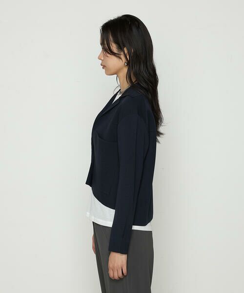 COMME CA PLATINUM / コムサ・プラチナ その他アウター | ブライトストレッチヤーン ミラノリブシャツジャケット | 詳細13