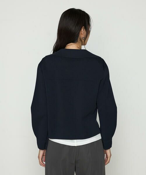 COMME CA PLATINUM / コムサ・プラチナ その他アウター | ブライトストレッチヤーン ミラノリブシャツジャケット | 詳細14