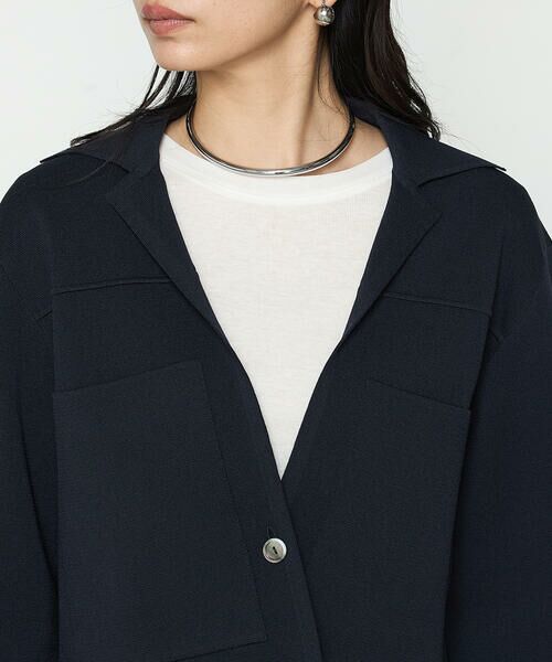 COMME CA PLATINUM / コムサ・プラチナ その他アウター | ブライトストレッチヤーン ミラノリブシャツジャケット | 詳細15