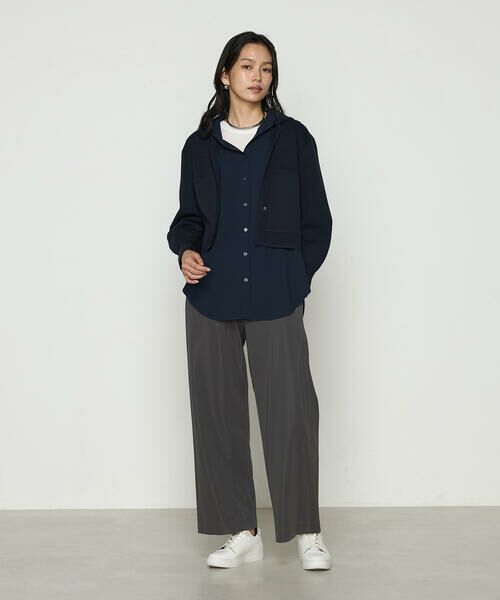 COMME CA PLATINUM / コムサ・プラチナ その他アウター | ブライトストレッチヤーン ミラノリブシャツジャケット | 詳細5