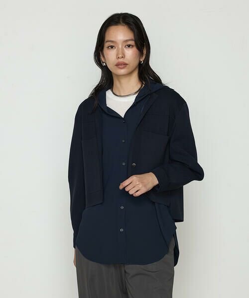 COMME CA PLATINUM / コムサ・プラチナ その他アウター | ブライトストレッチヤーン ミラノリブシャツジャケット | 詳細8