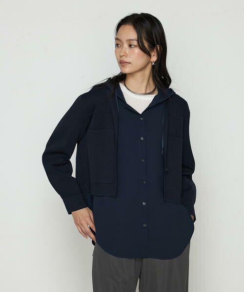 COMME CA PLATINUM / コムサ・プラチナ その他アウター | ブライトストレッチヤーン ミラノリブシャツジャケット | 詳細10