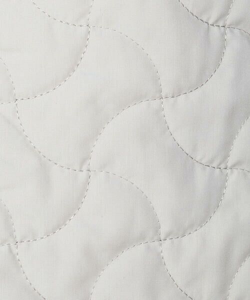 COMME CA PLATINUM / コムサ・プラチナ ブルゾン | 波柄Wキルト ノーカラーブルゾン | 詳細14