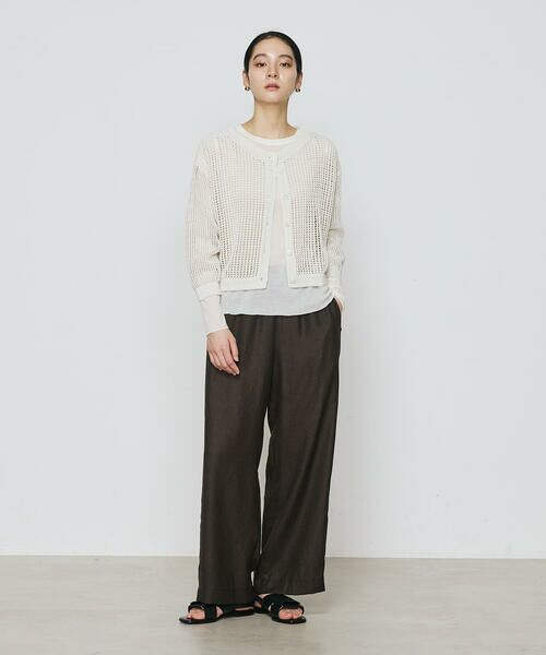 COMME CA PLATINUM / コムサ・プラチナ カットソー | コットンシアーフライス カットソー | 詳細1