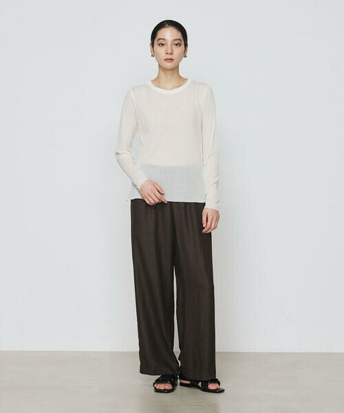 COMME CA PLATINUM / コムサ・プラチナ カットソー | コットンシアーフライス カットソー | 詳細2