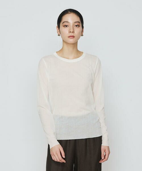 COMME CA PLATINUM / コムサ・プラチナ カットソー | コットンシアーフライス カットソー | 詳細3