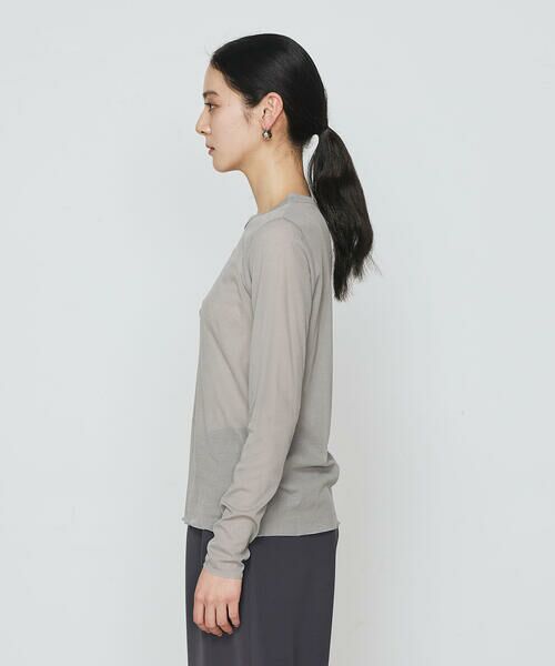 COMME CA PLATINUM / コムサ・プラチナ カットソー | コットンシアーフライス カットソー | 詳細10