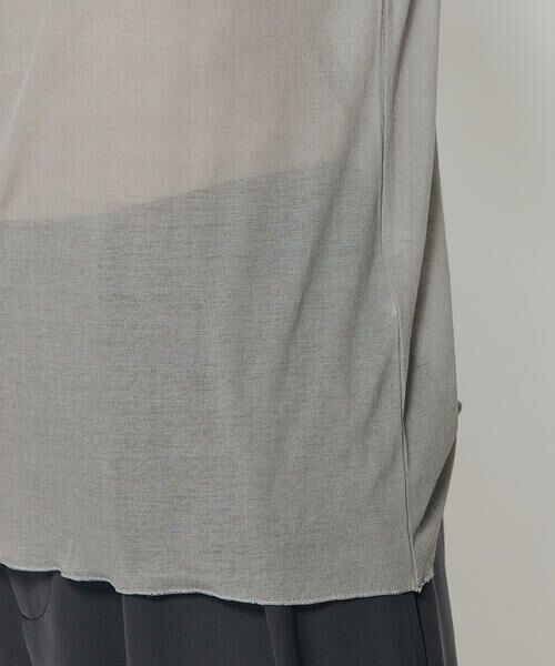 COMME CA PLATINUM / コムサ・プラチナ カットソー | コットンシアーフライス カットソー | 詳細14