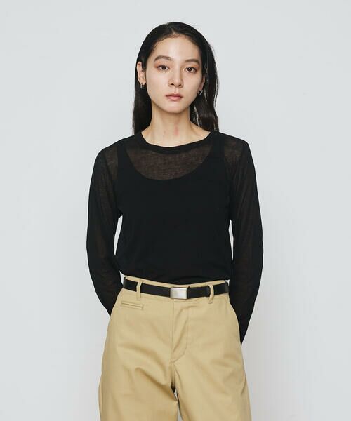 COMME CA PLATINUM / コムサ・プラチナ カットソー | コットンシアーフライス カットソー | 詳細19