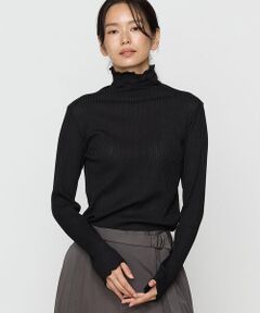 COMME CA PLATINUM / コムサ・プラチナ カットソー | シアーストライプジャージ カットソー