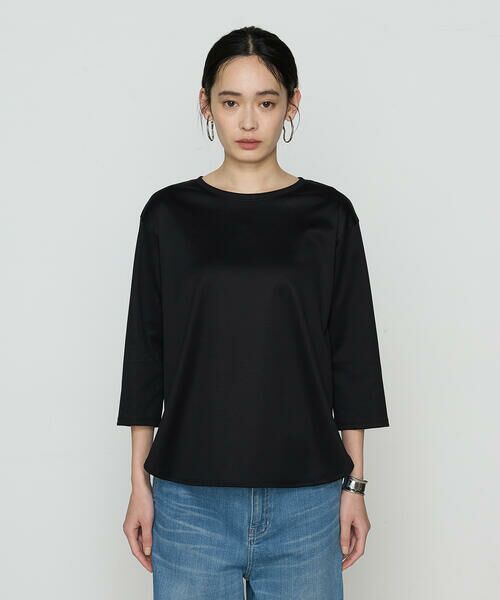 COMME CA PLATINUM / コムサ・プラチナ Tシャツ | FISCOスムース 七分袖Tシャツ | 詳細7