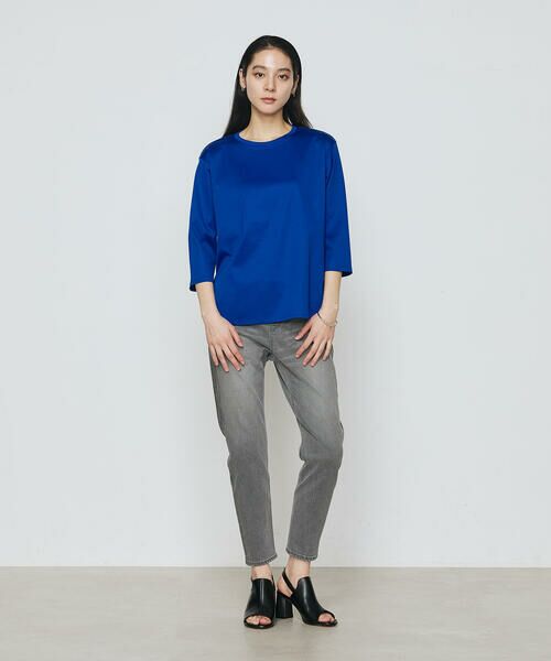 COMME CA PLATINUM / コムサ・プラチナ Tシャツ | FISCOスムース 七分袖Tシャツ | 詳細14