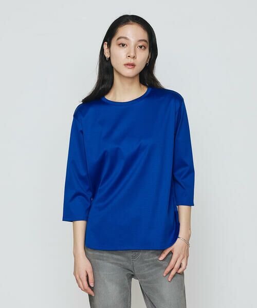 COMME CA PLATINUM / コムサ・プラチナ Tシャツ | FISCOスムース 七分袖Tシャツ | 詳細16