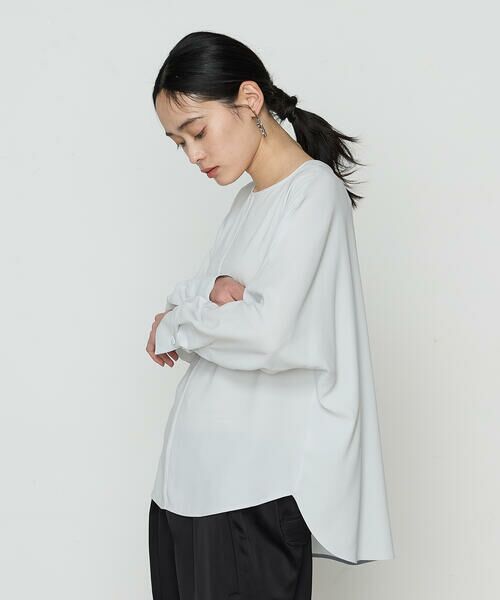 COMME CA PLATINUM / コムサ・プラチナ シャツ・ブラウス | バックサテン ドルマンスリーブプルオーバー | 詳細2