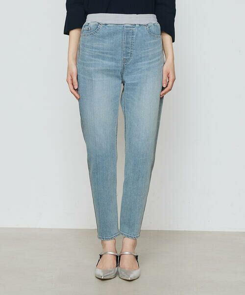 COMME CA PLATINUM / コムサ・プラチナ デニムパンツ | コットンストレッチデニム ウエストリブパンツ | 詳細15