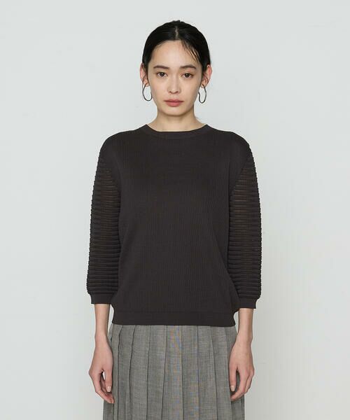 COMME CA PLATINUM / コムサ・プラチナ ニット・セーター | コットンシルク クルーネックプルオーバー | 詳細5