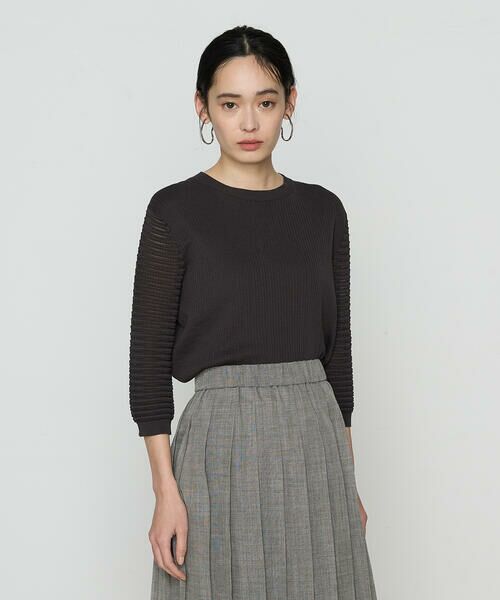 COMME CA PLATINUM / コムサ・プラチナ ニット・セーター | コットンシルク クルーネックプルオーバー | 詳細4